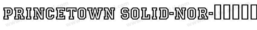 Princetown Solid-Nor字体转换